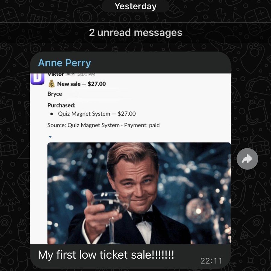 Anne Perry: my first low ticket sale