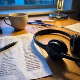 Sales headset and call list