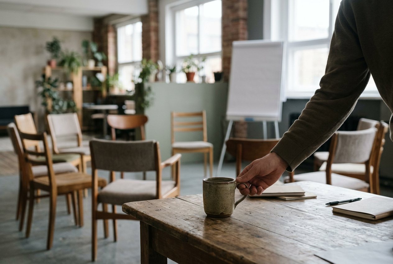 Members tend to stay for the people and the routine as much as for the content.