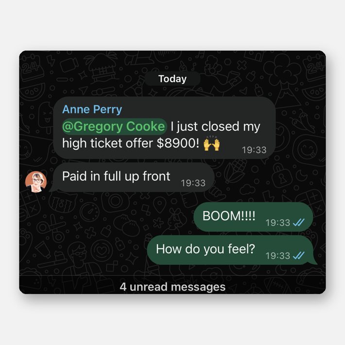 Anne Perry: I just closed my high ticket offer $8900
